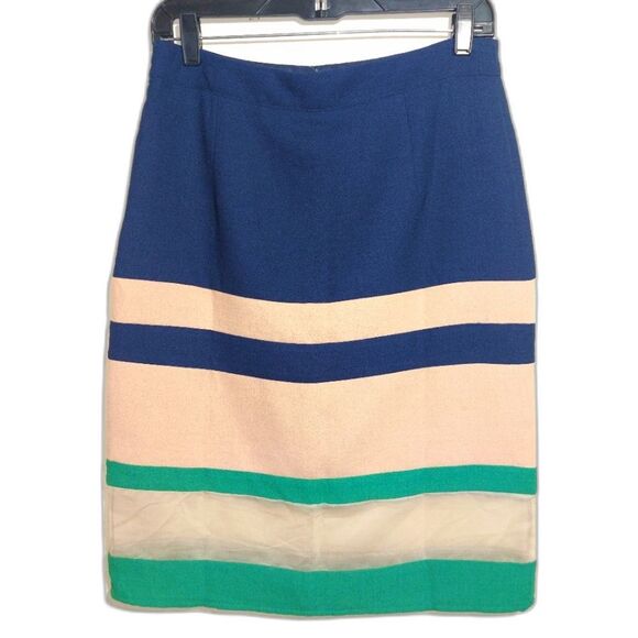 Anthropologie Harlyn Parfait Colorblock Knee-Length Pencil Skirt Size S NWT - Picture 9 of 12